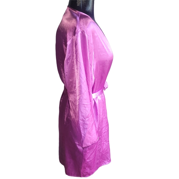 La Senza Pink Satin Robe S - Picture 3 of 6